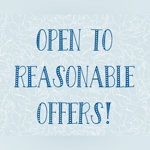 Accepting reasonable offers!